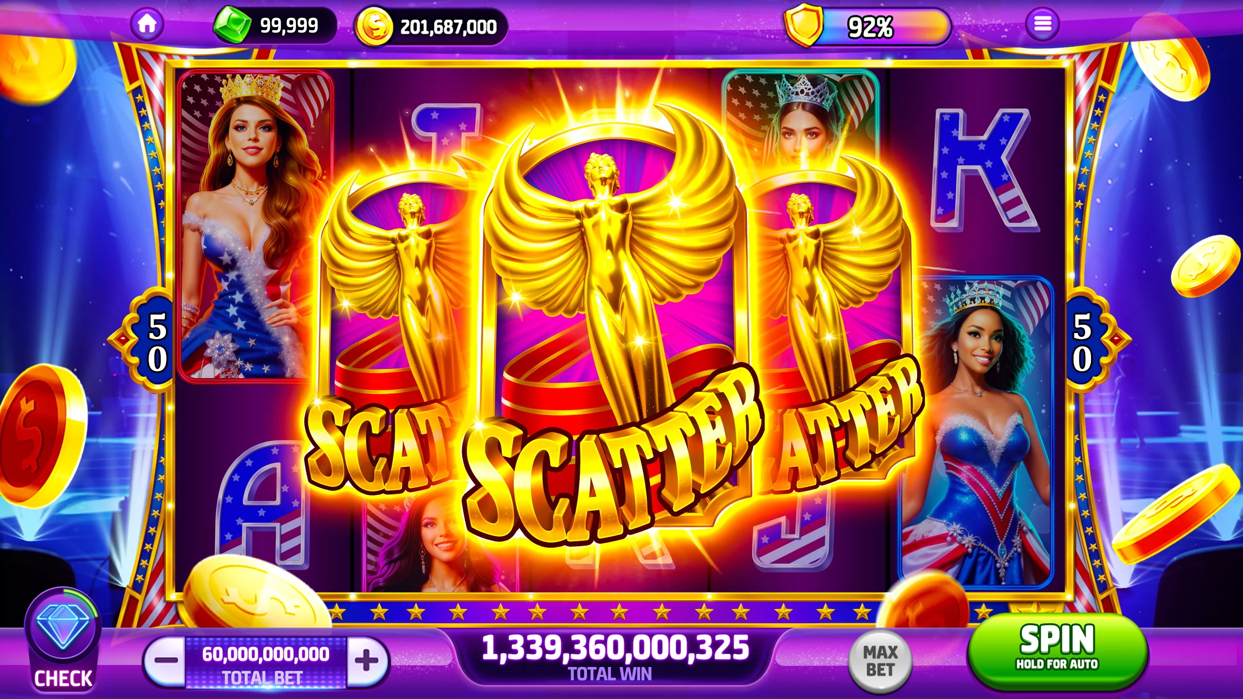 Ảnh chụp màn hình ứng dụng Bitcasino hiển thị danh sách trò chơi
